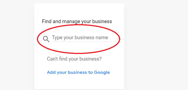 Claim your business and fill in the