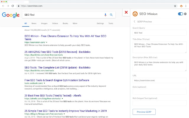 SEO minion