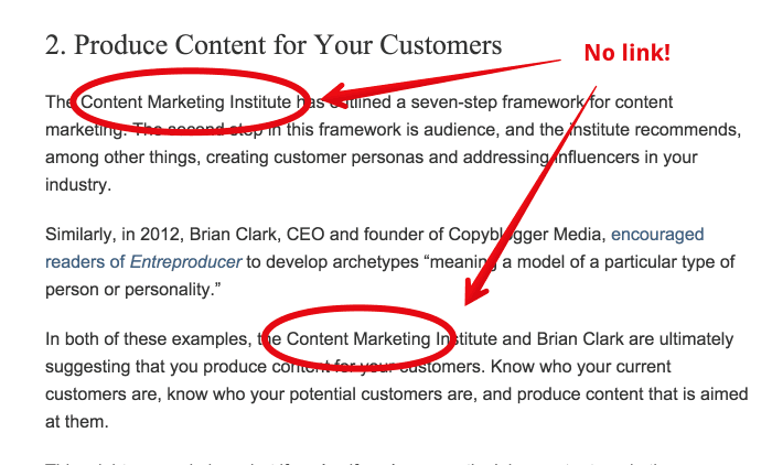 Change your unlinked mentions to links