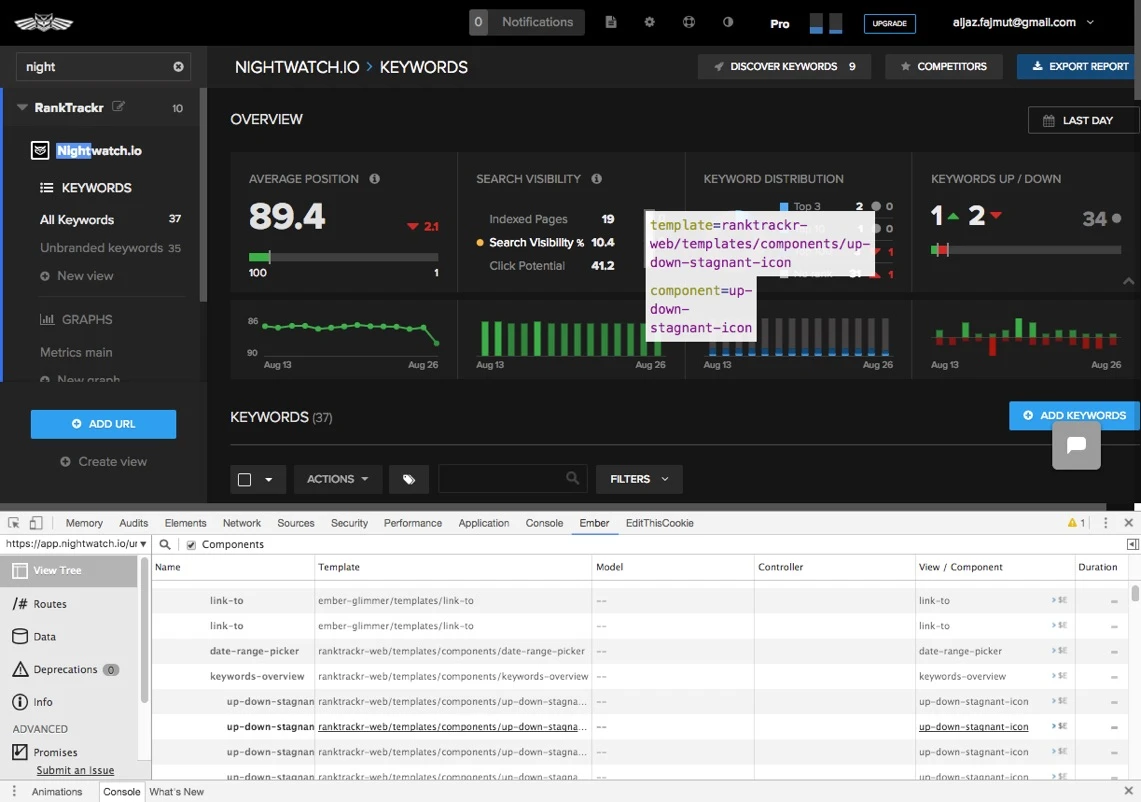 Ember inspector