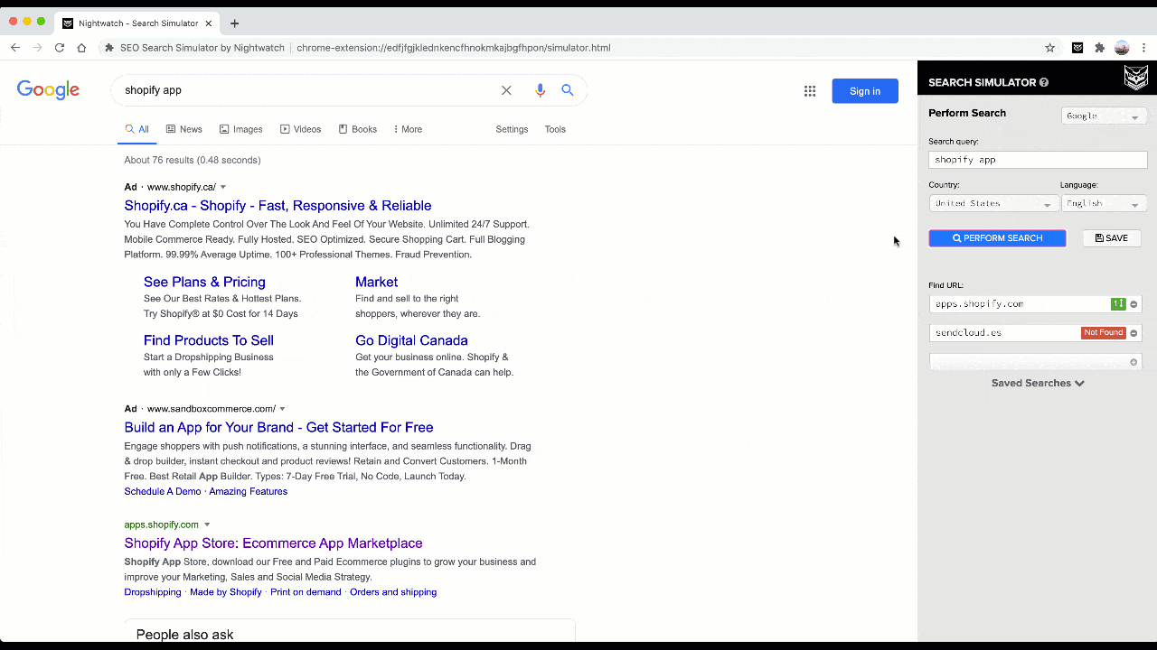 SEO chrome extension
