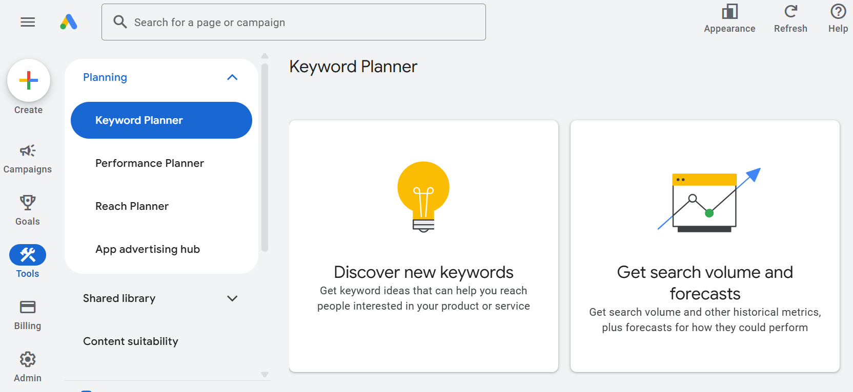 google-keyword-planner