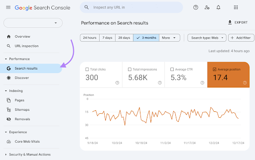 google-search-console-dashboard-with-search-results-navigation-highlighted