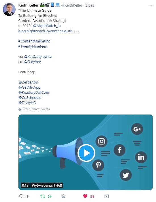 Keith keller twitter marketing specialist