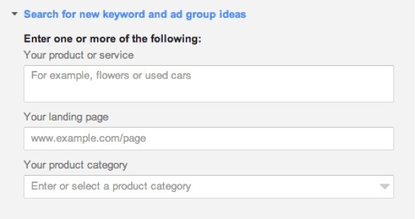 Long tail keywords