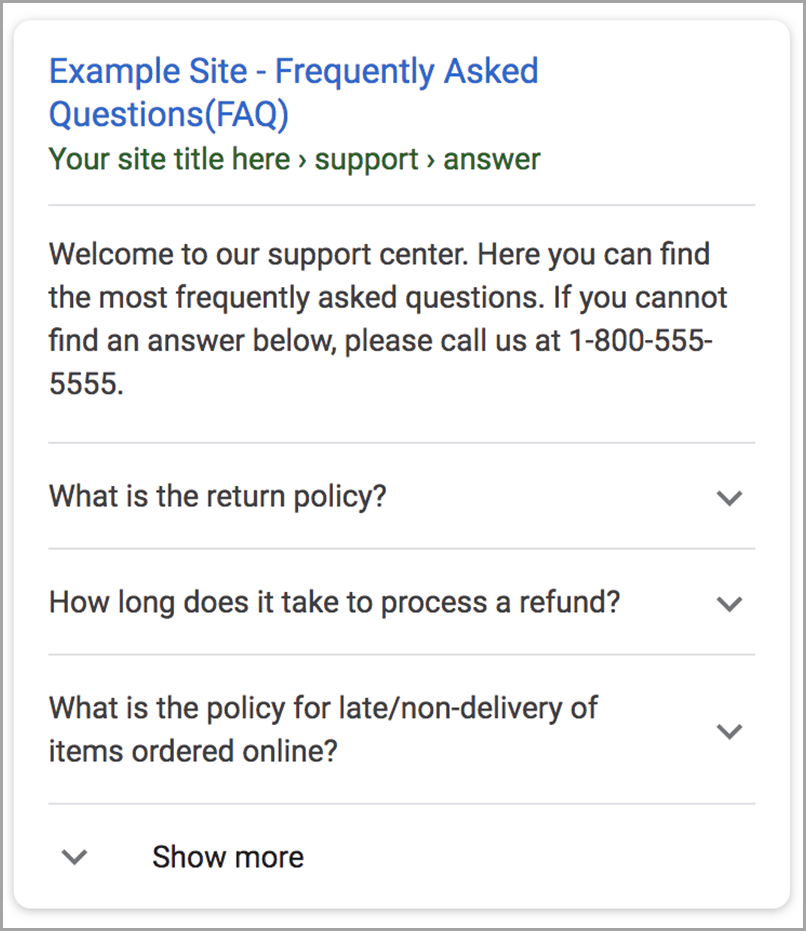 Schema faq schema