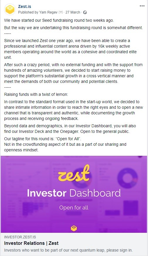 Yam regev founder of zestis